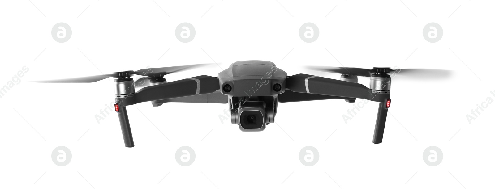 Photo of Modern drone with camera isolated on white