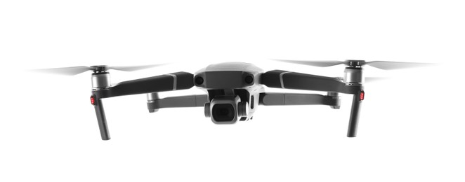 Photo of Modern drone with camera isolated on white