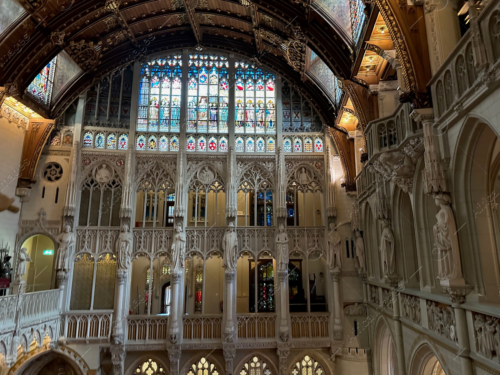 Photo of Utrecht, Netherlands - June 17, 2024: Beautiful hall of medieval De Haar castle