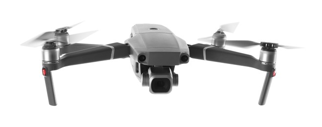 Photo of Modern drone with camera isolated on white