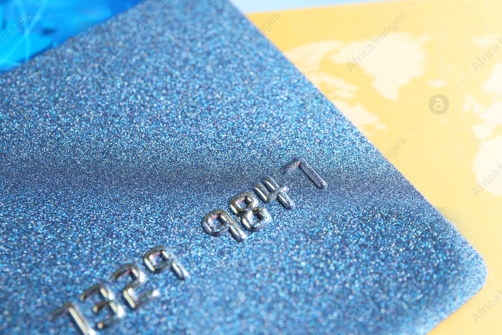 Photo of Many plastic credit cards as background, closeup