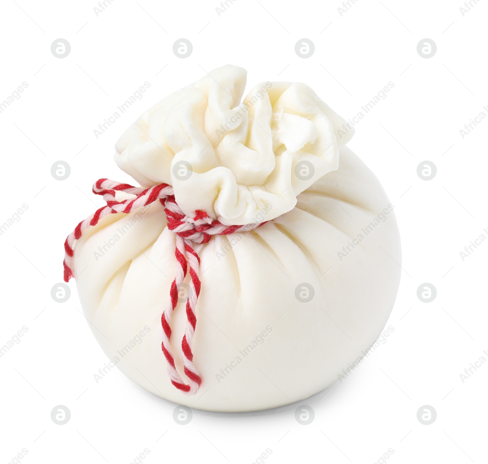 Photo of Fresh delicious burrata cheese isolated on white