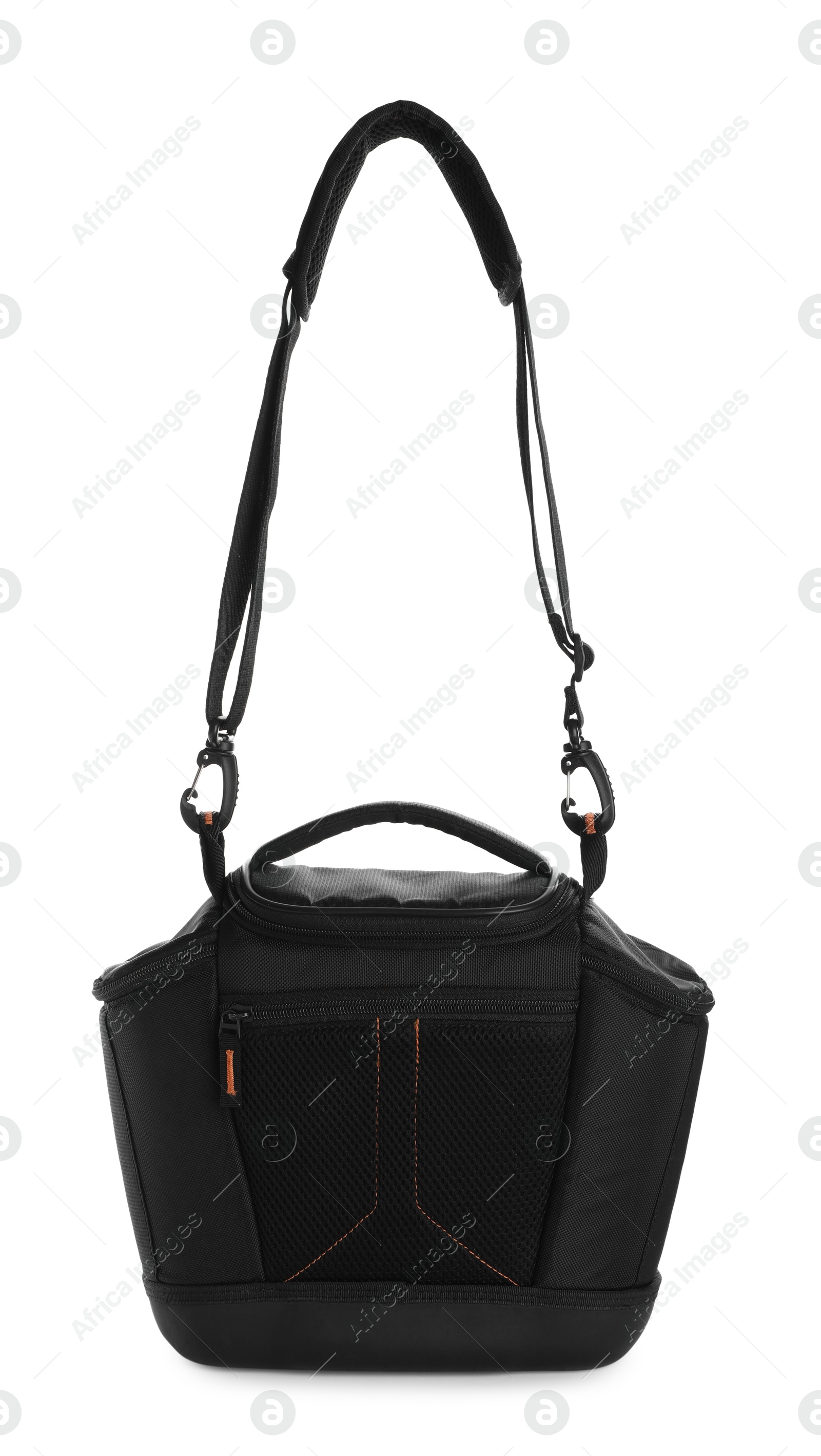 Photo of Bag for camera isolated on white. Professional accessory