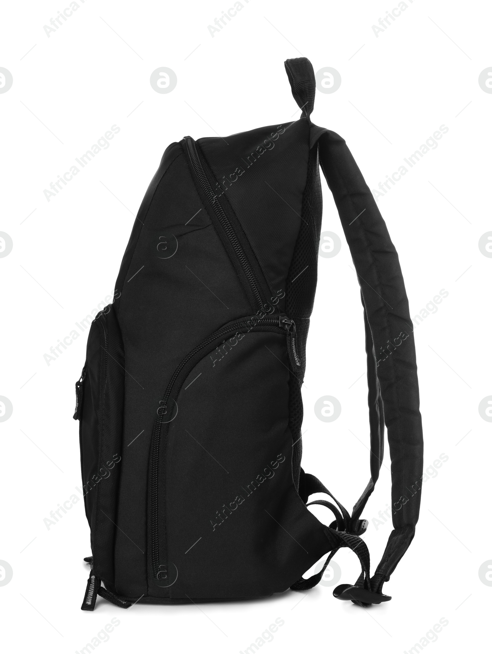 Photo of Backpack for camera isolated on white. Professional accessory