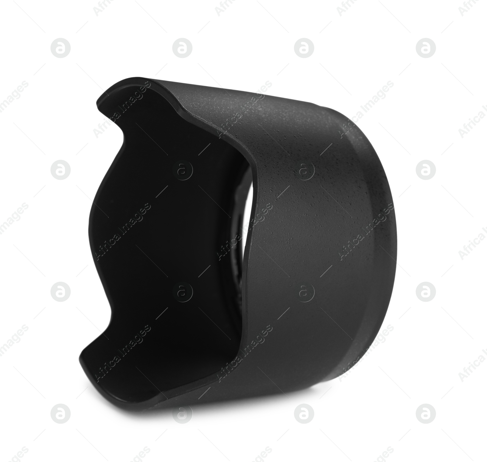 Photo of Lens hood isolated on white. Professional photographer's equipment