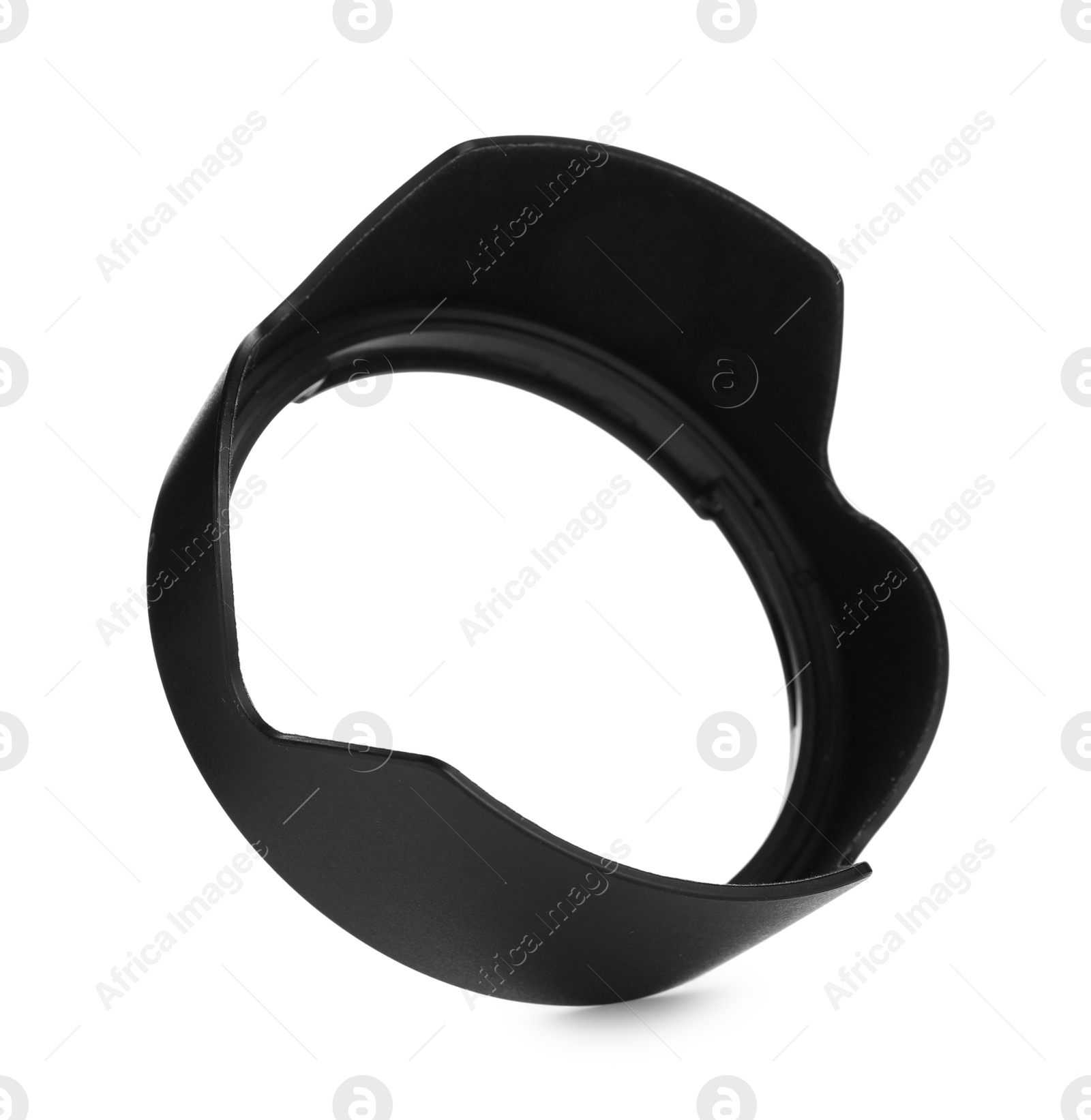 Photo of Lens hood isolated on white. Professional photographer's equipment