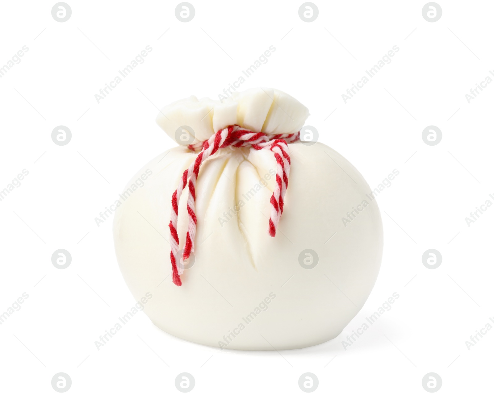 Photo of Fresh delicious burrata cheese isolated on white