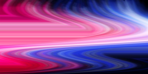 Image of Abstract bright light lines on black background, banner design