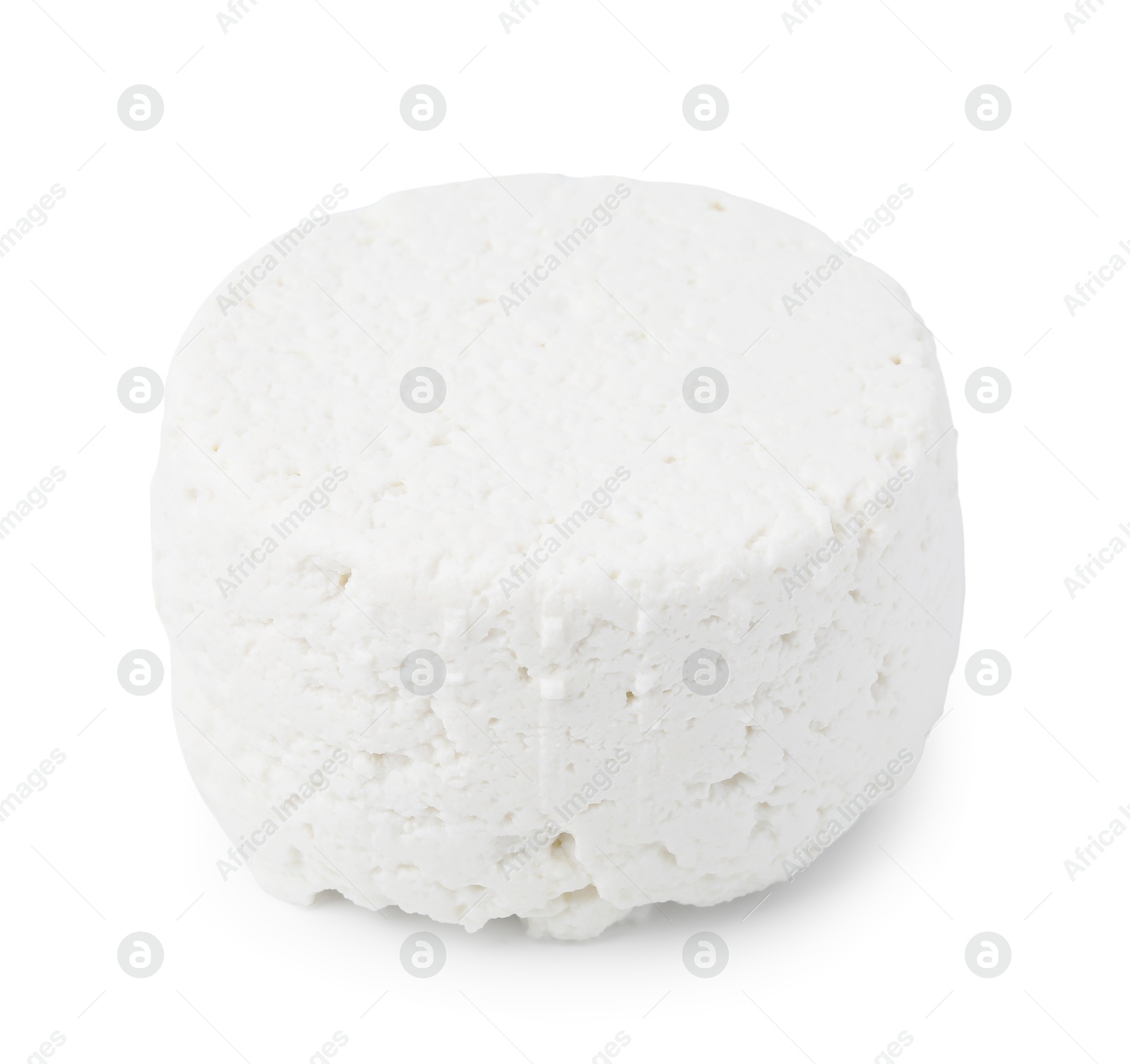 Photo of Fresh ricotta (cream cheese) isolated on white