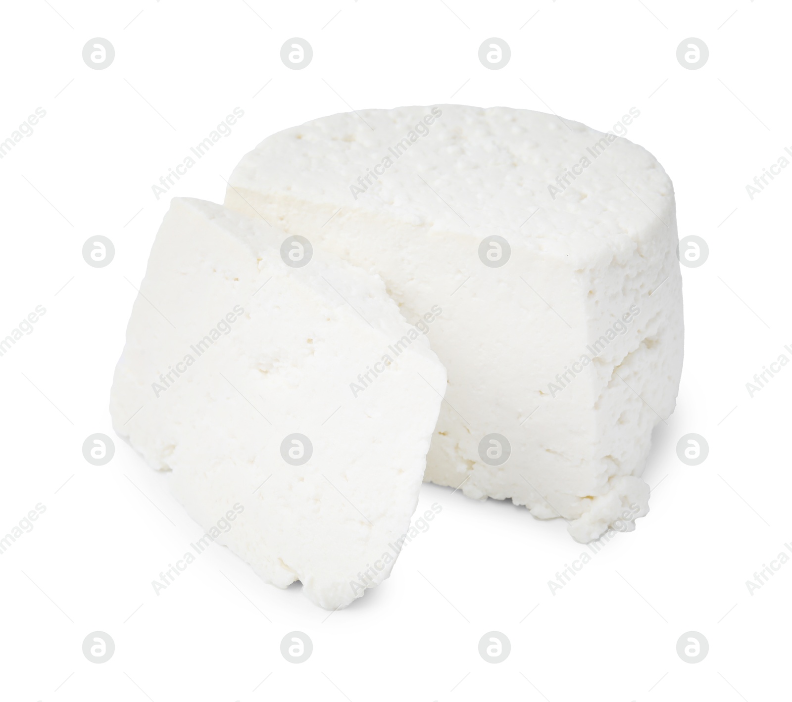 Photo of Fresh ricotta (cream cheese) isolated on white