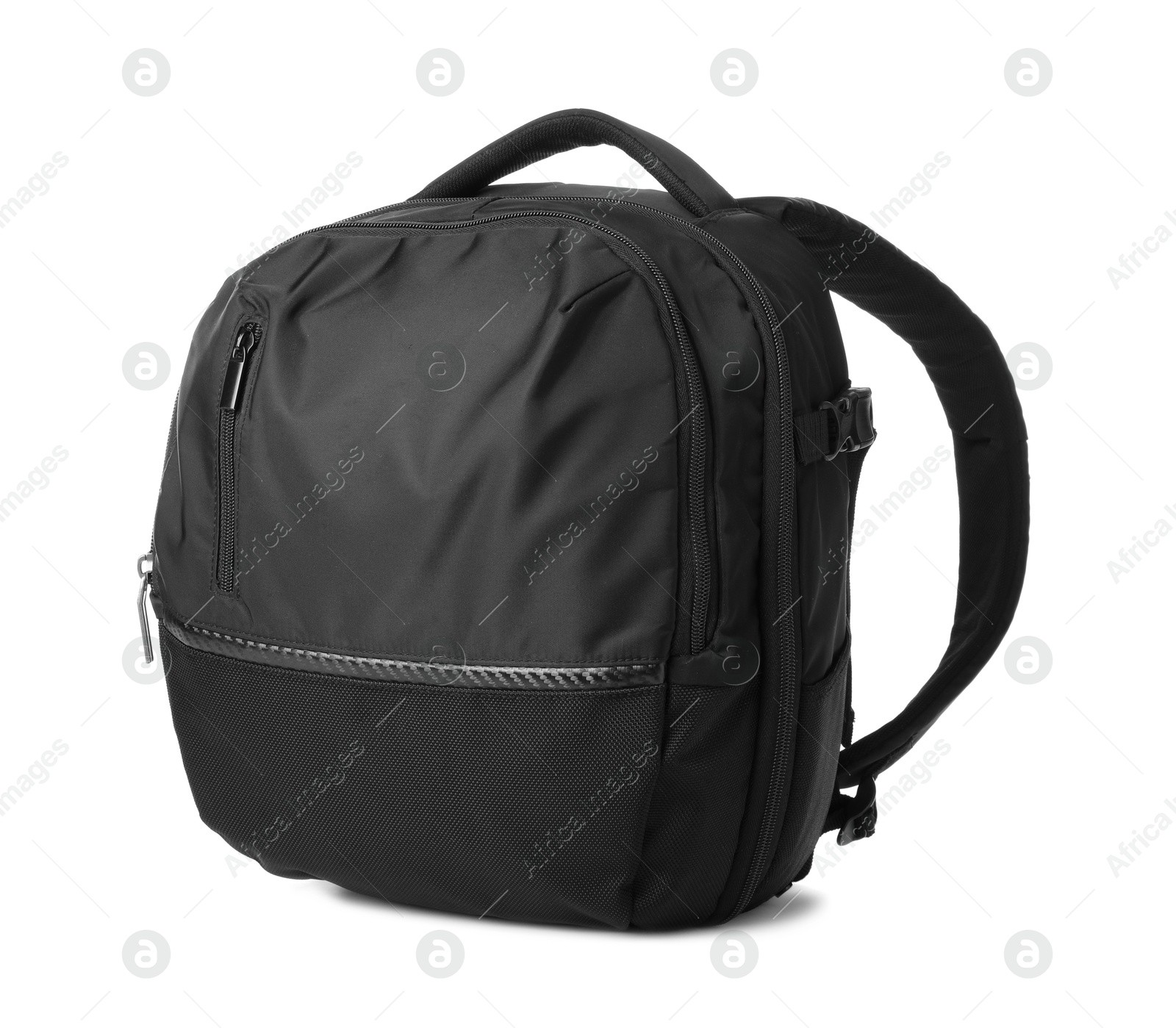 Photo of Backpack for camera isolated on white. Professional accessory