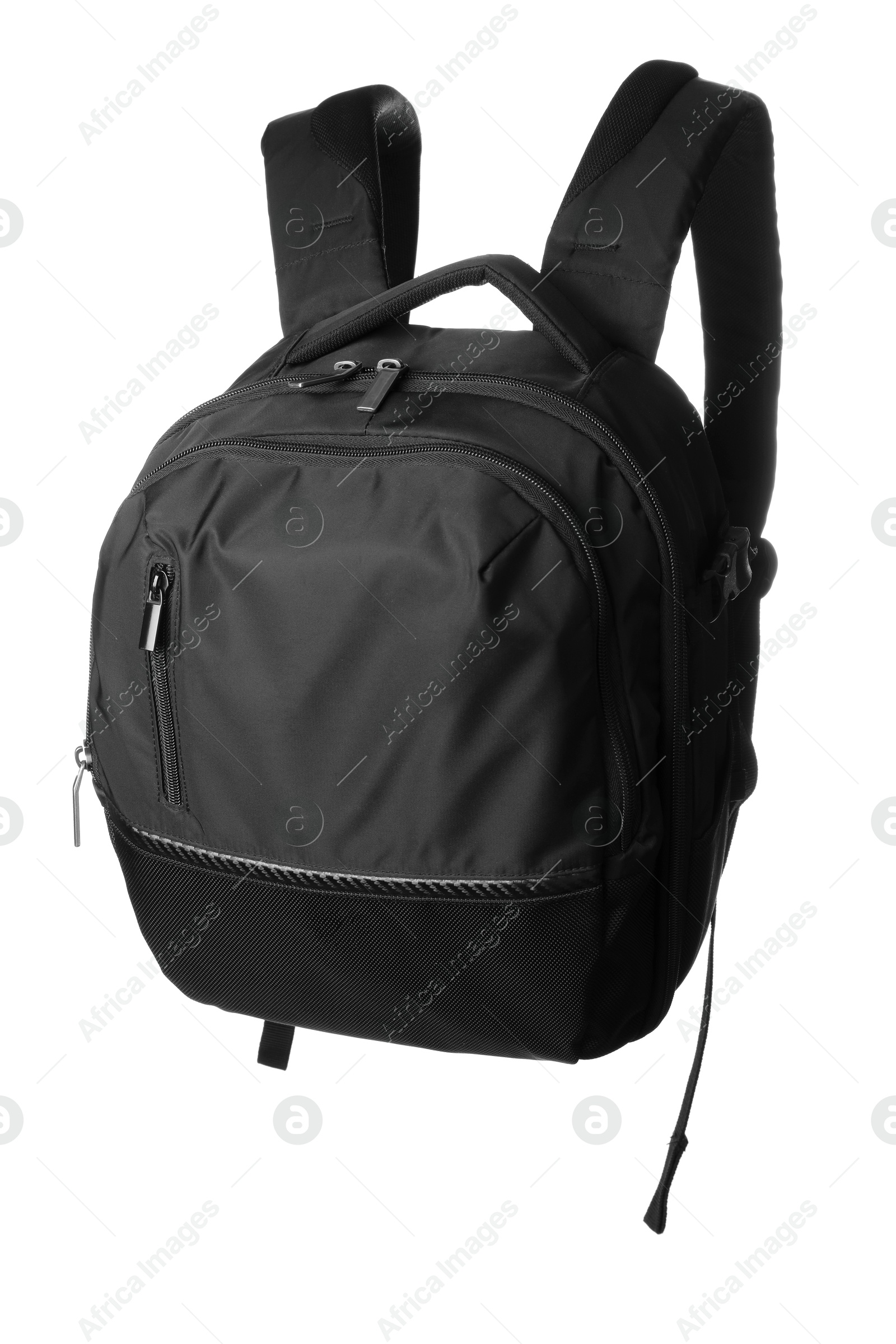 Photo of Backpack for camera isolated on white. Professional accessory