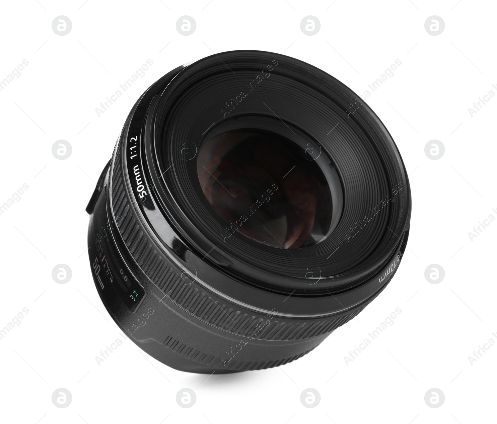 Photo of Camera's lens isolated on white. Photography equipment