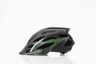 One new protective helmet on white background