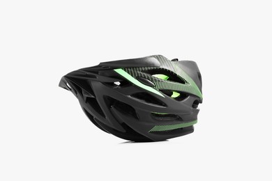 Photo of One new protective helmet on white background