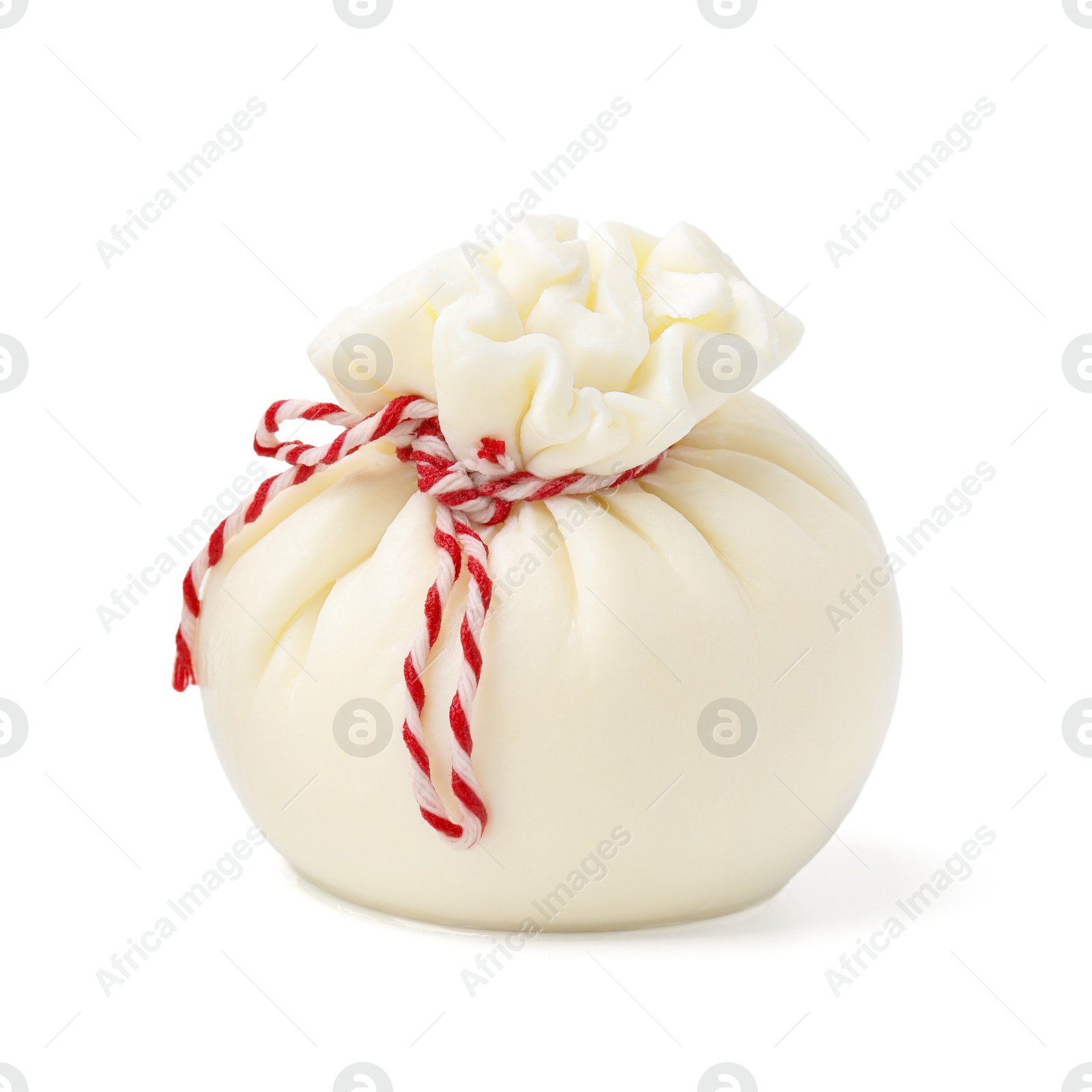 Photo of Fresh delicious burrata cheese isolated on white