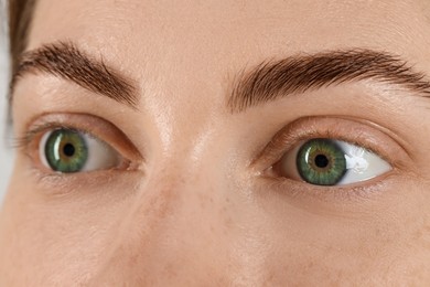 Photo of Closeup view of woman with beautiful eyes