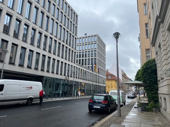 Berlin, Germany - July 2, 2024: Beautiful view of city street