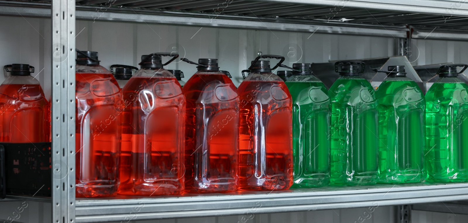 Photo of Different car cleaning products in auto store