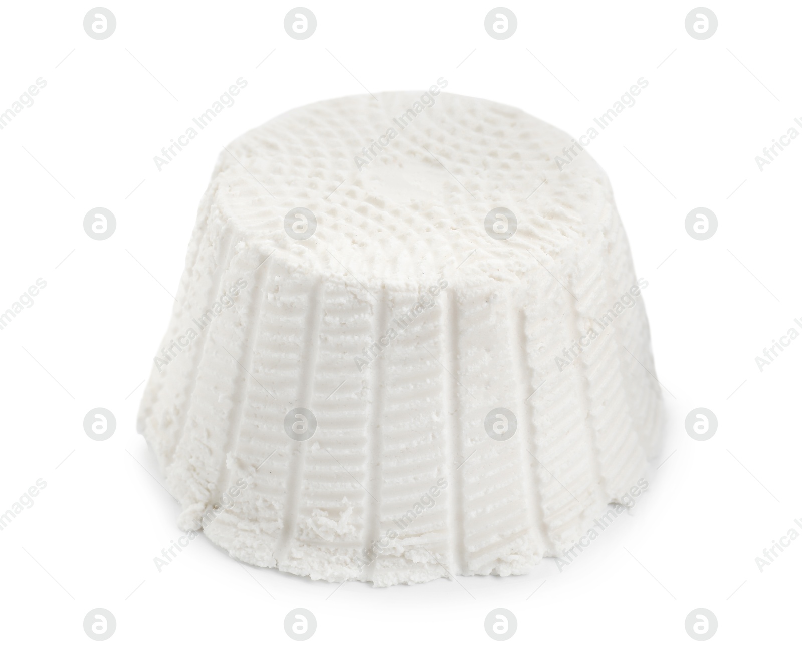 Photo of Fresh ricotta (cream cheese) isolated on white