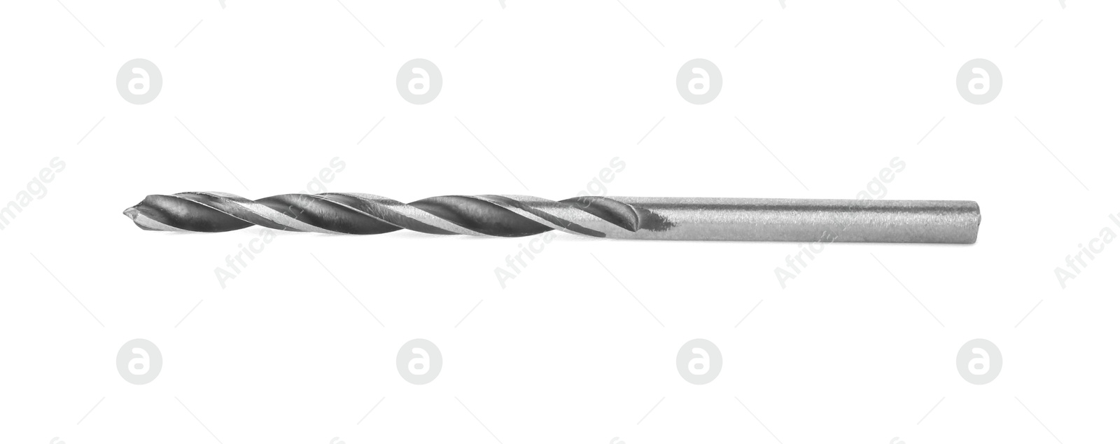 Photo of One new drill bit isolated on white