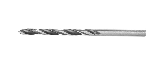 Photo of One new drill bit isolated on white