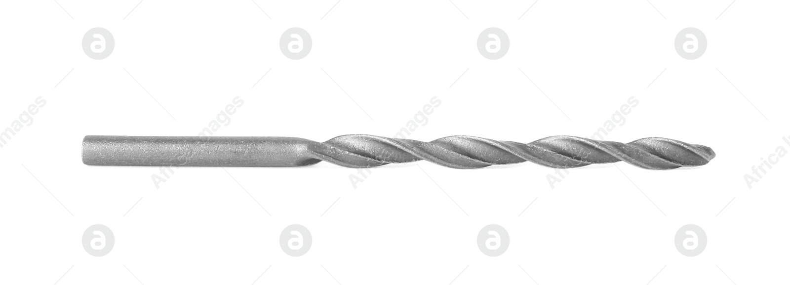 Photo of One new drill bit isolated on white