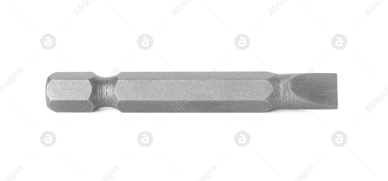 Photo of One bit for screwdriver isolated on white