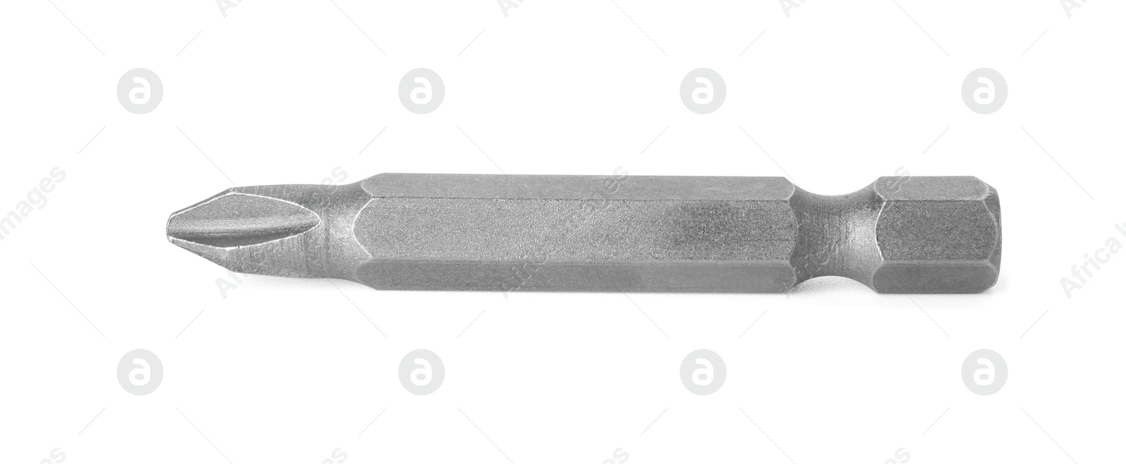 Photo of One bit for screwdriver isolated on white