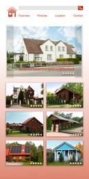 Image of House hunting website with photos of different dwellings