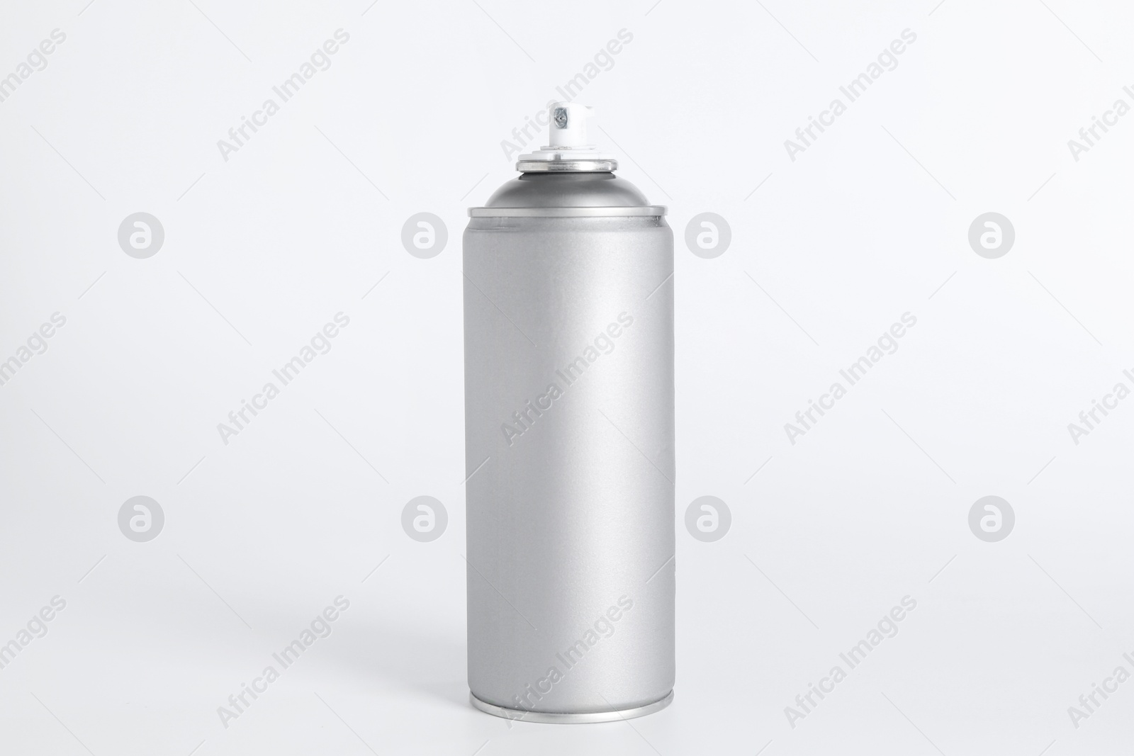 Photo of Can of spray paint on white background