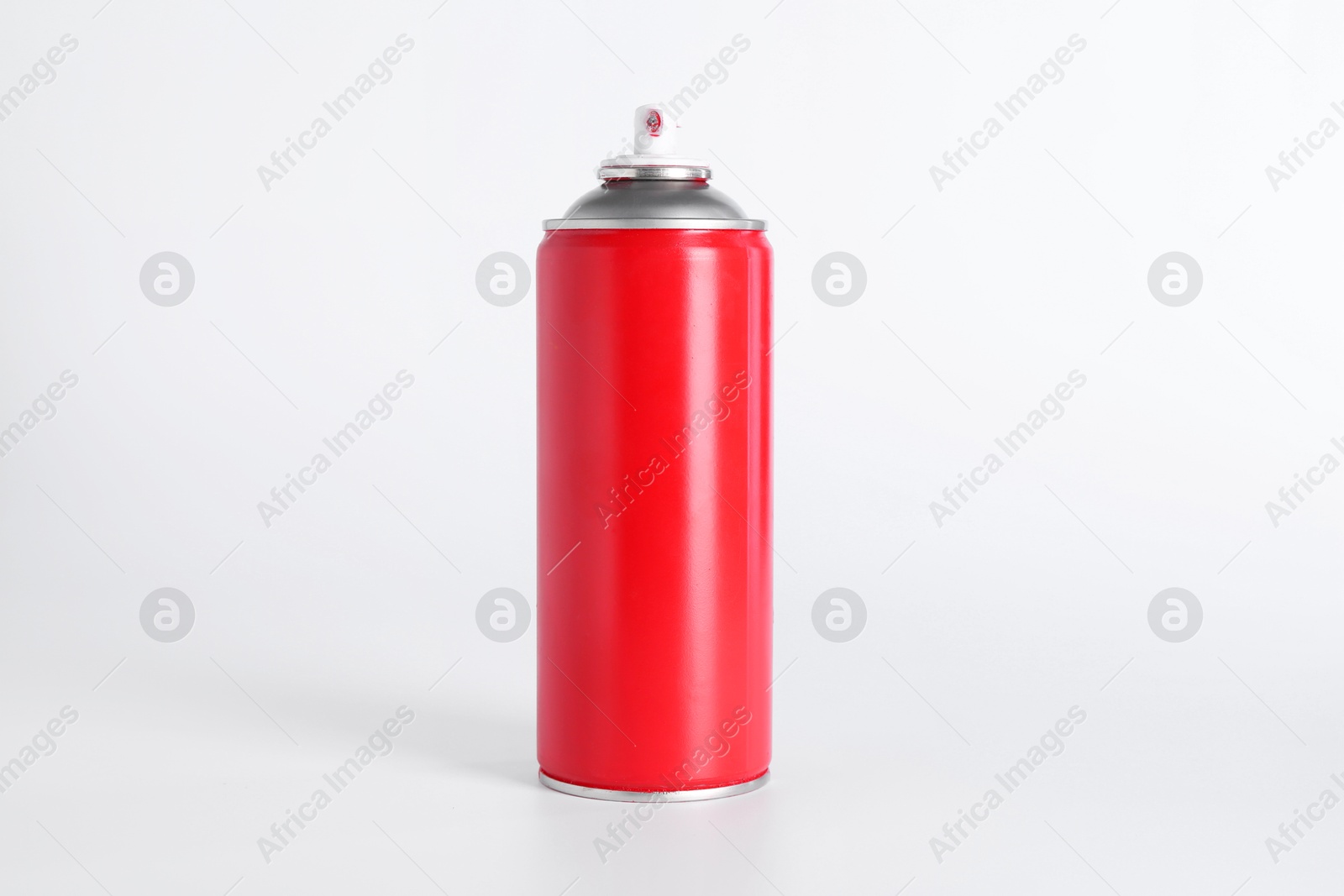 Photo of Can of spray paint on white background