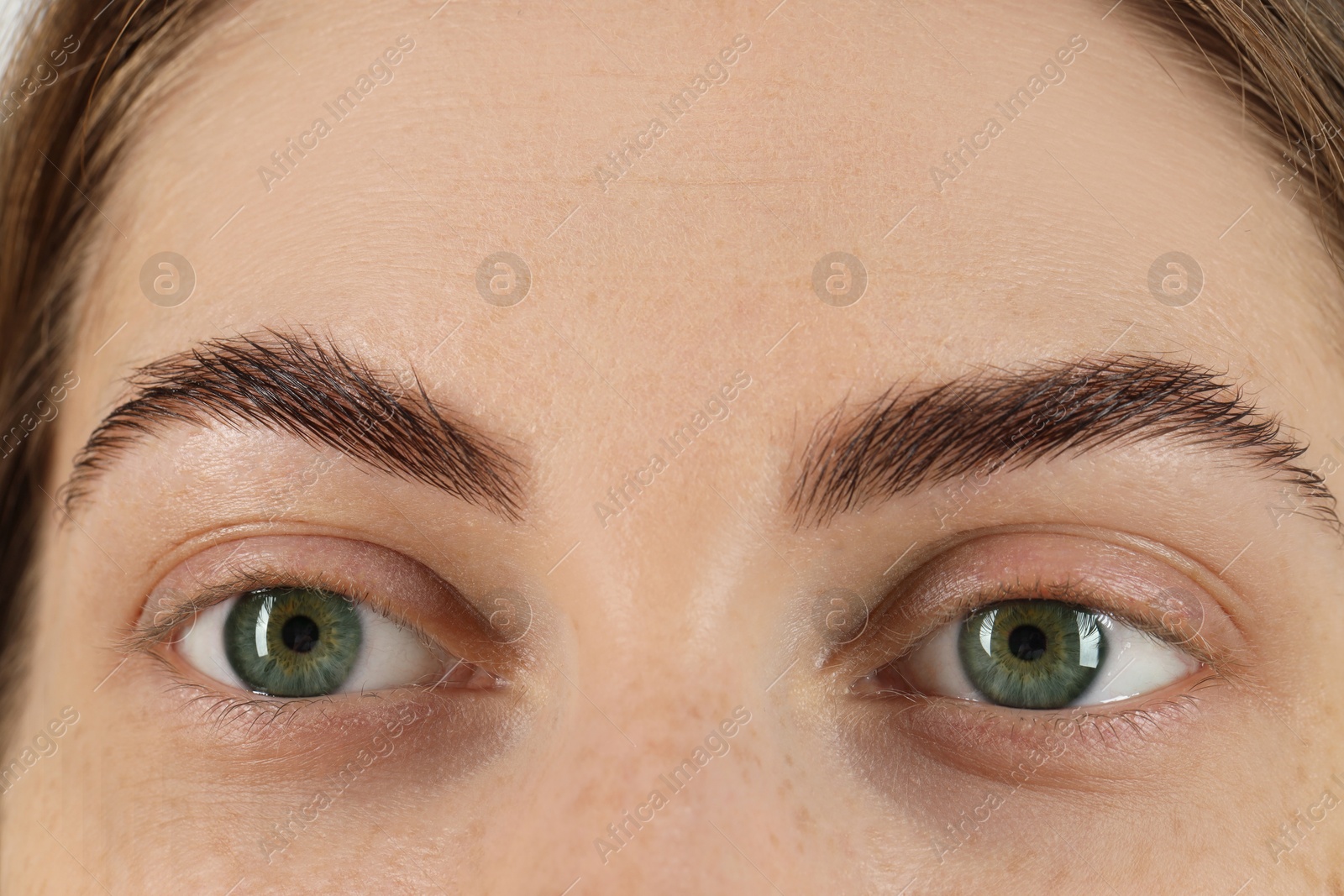 Photo of Closeup view of woman with beautiful eyes