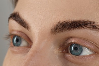 Photo of Closeup view of woman with beautiful eyes