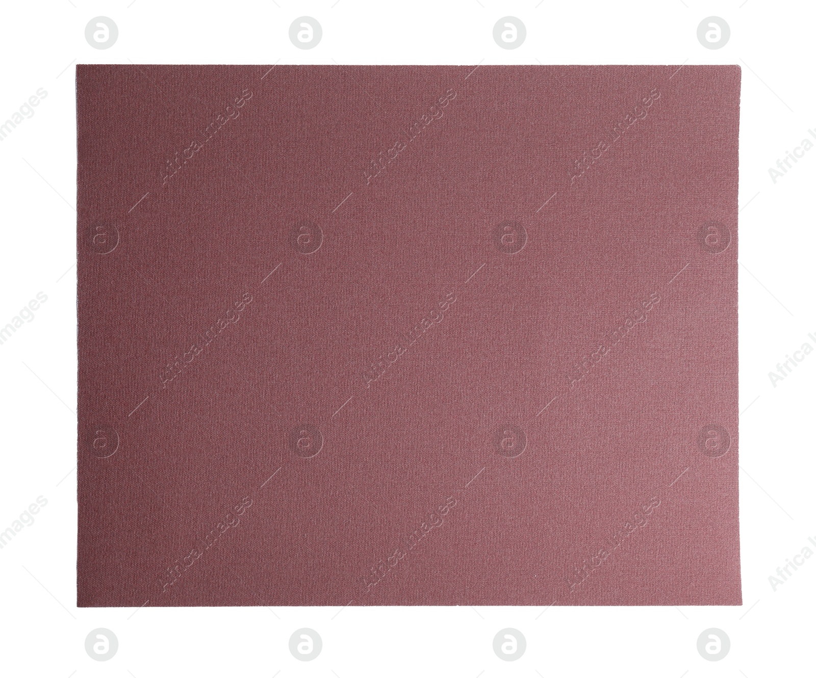 Photo of One sheet of sandpaper isolated on white