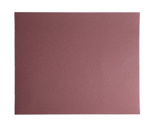 Photo of One sheet of sandpaper isolated on white