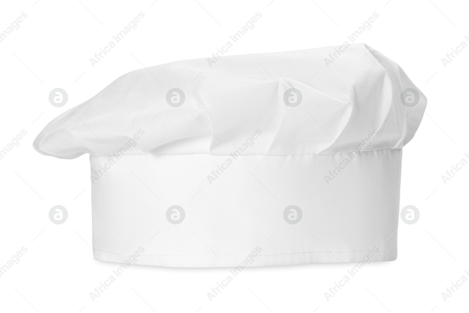 Photo of One new chef's toque isolated on white