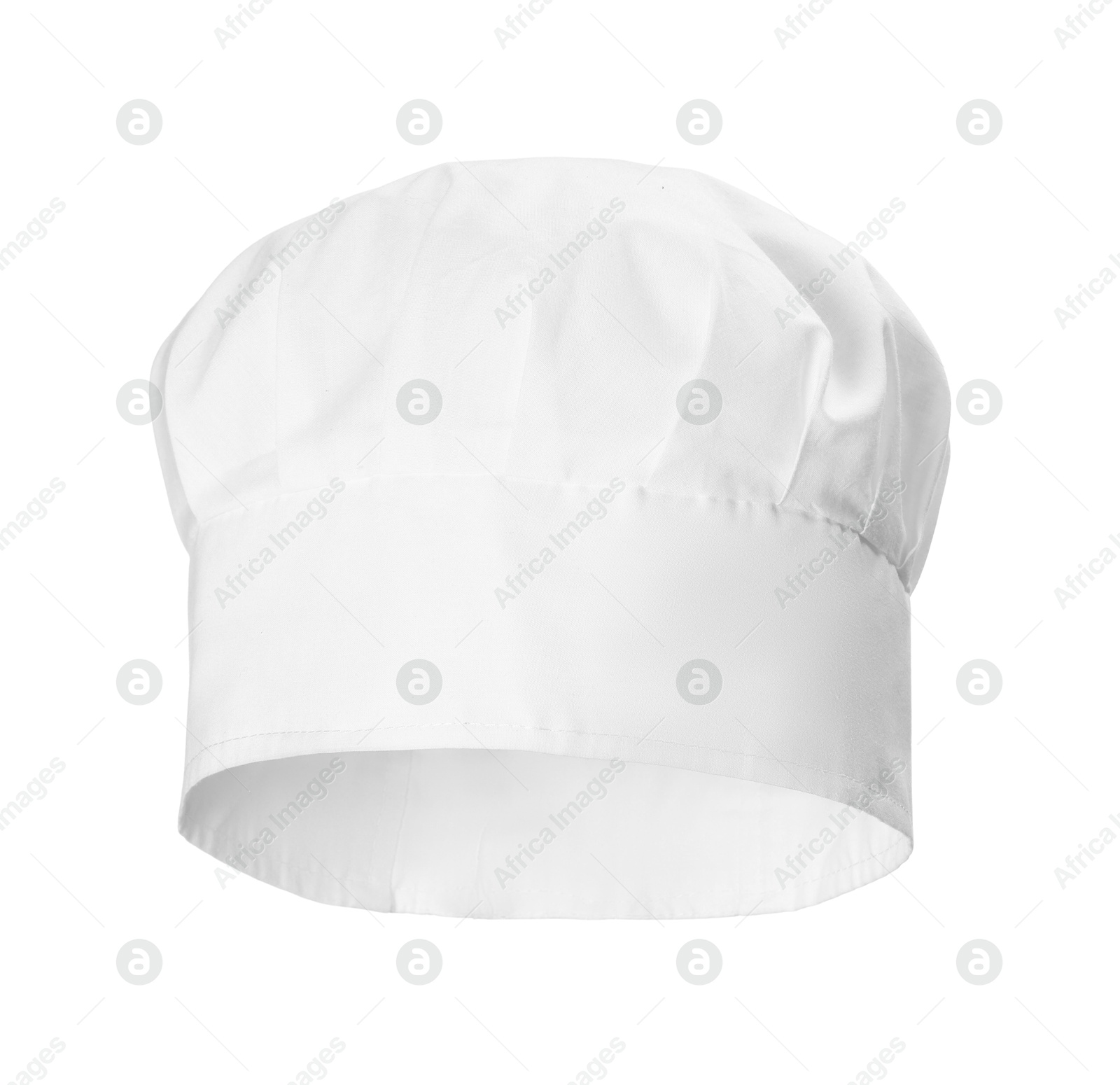 Photo of One new chef's toque isolated on white