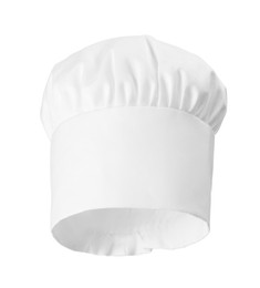 Photo of One new chef's toque isolated on white