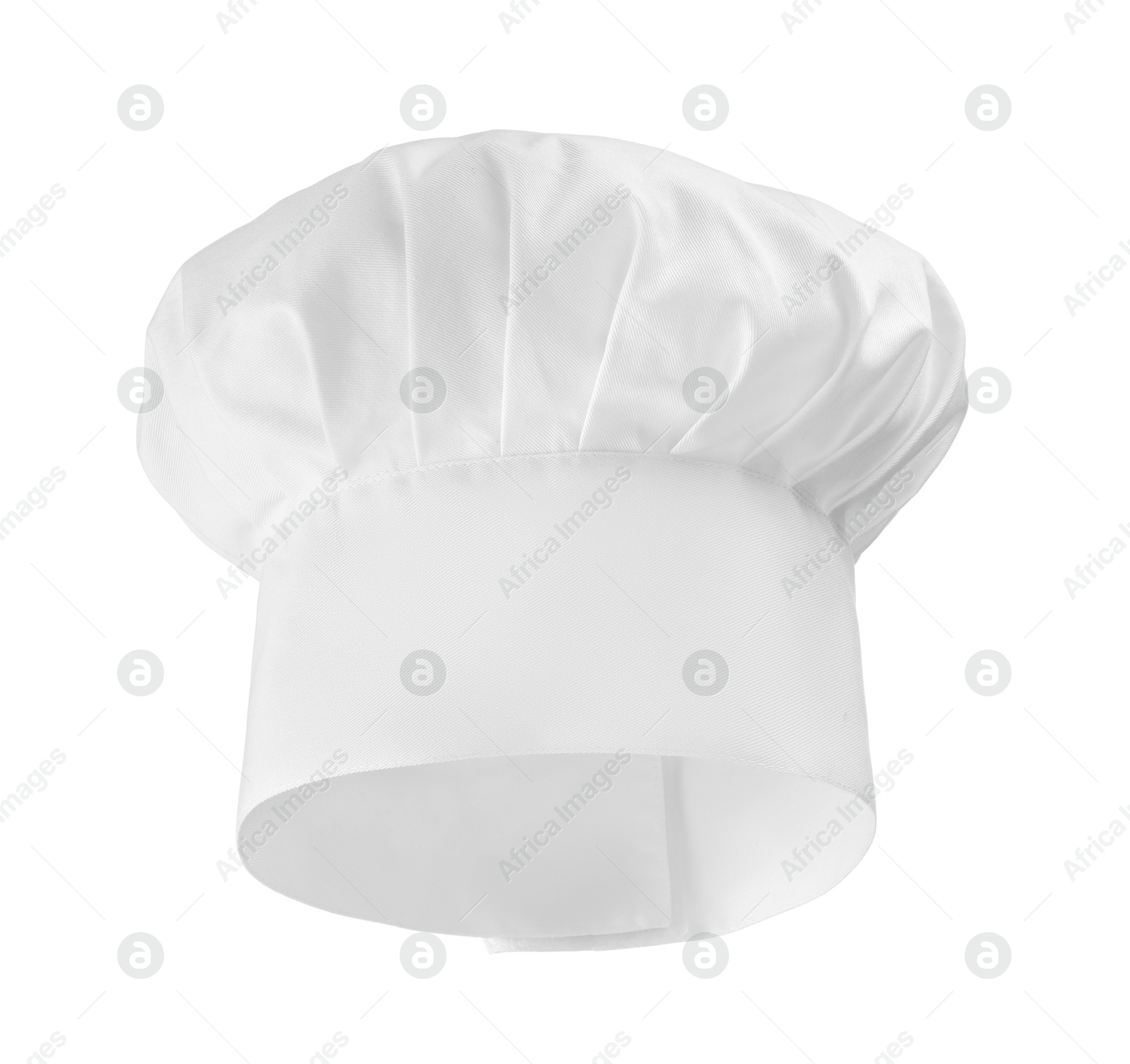 Photo of One new chef's toque isolated on white