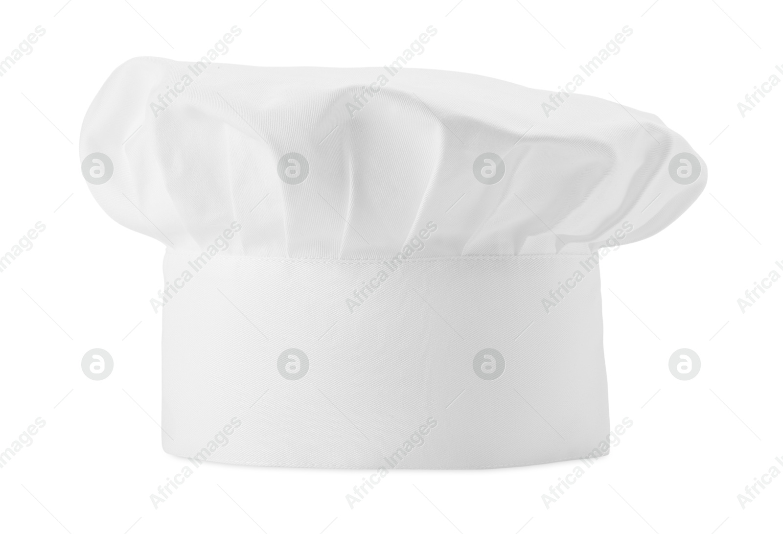 Photo of One new chef's toque isolated on white