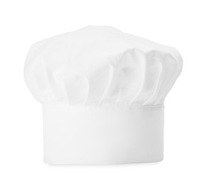 Photo of One new chef's toque isolated on white