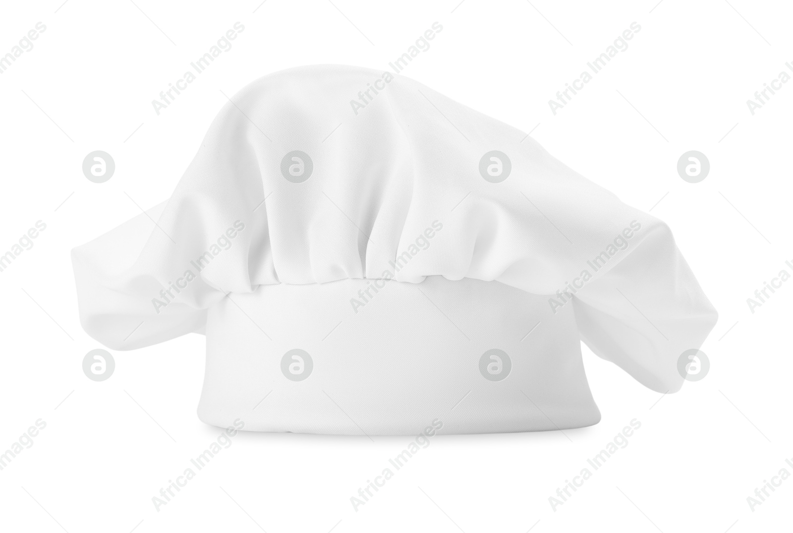 Photo of One new chef's toque isolated on white