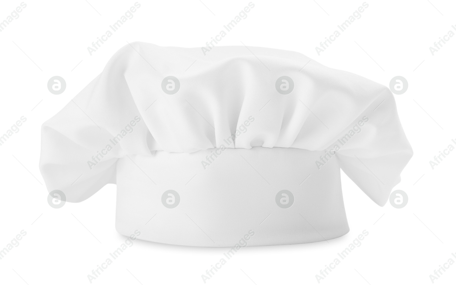 Photo of One new chef's toque isolated on white