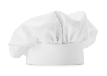 Photo of One new chef's toque isolated on white