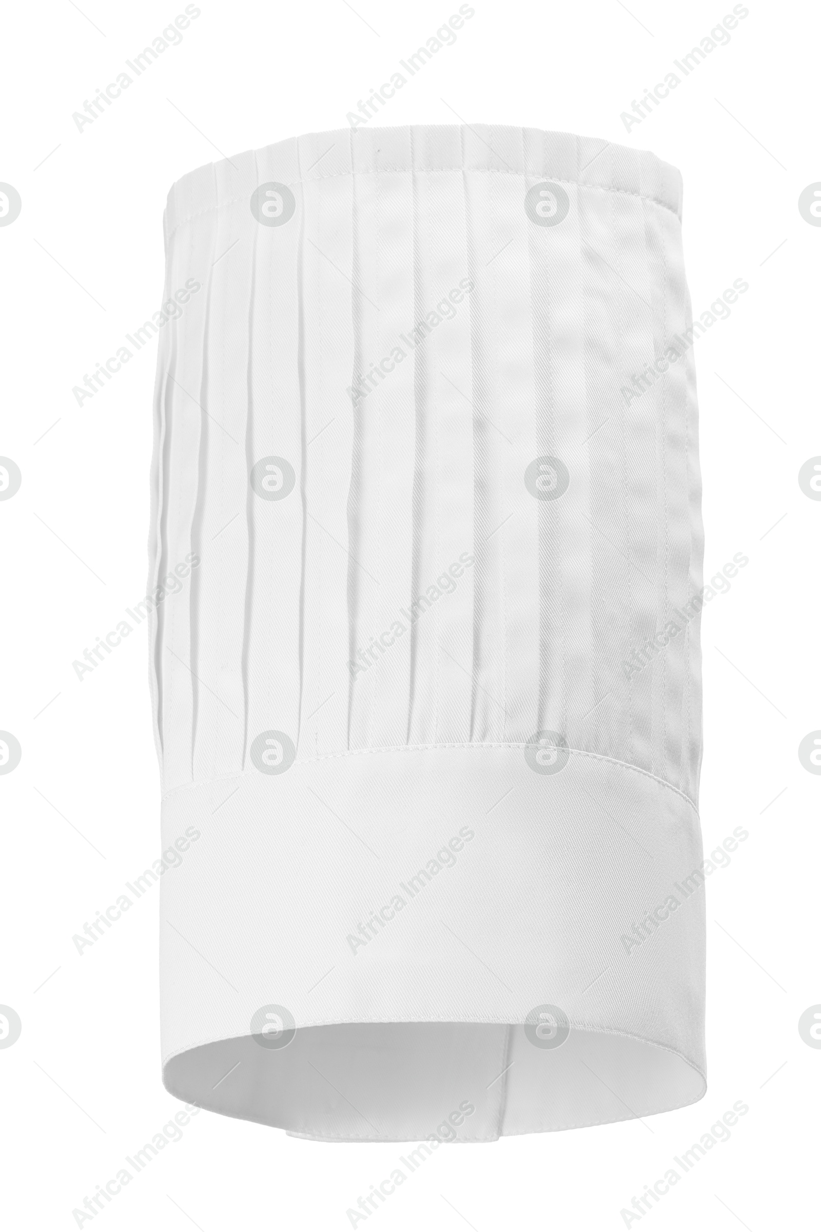 Photo of One new chef's toque isolated on white