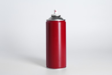 Can of spray paint on white background