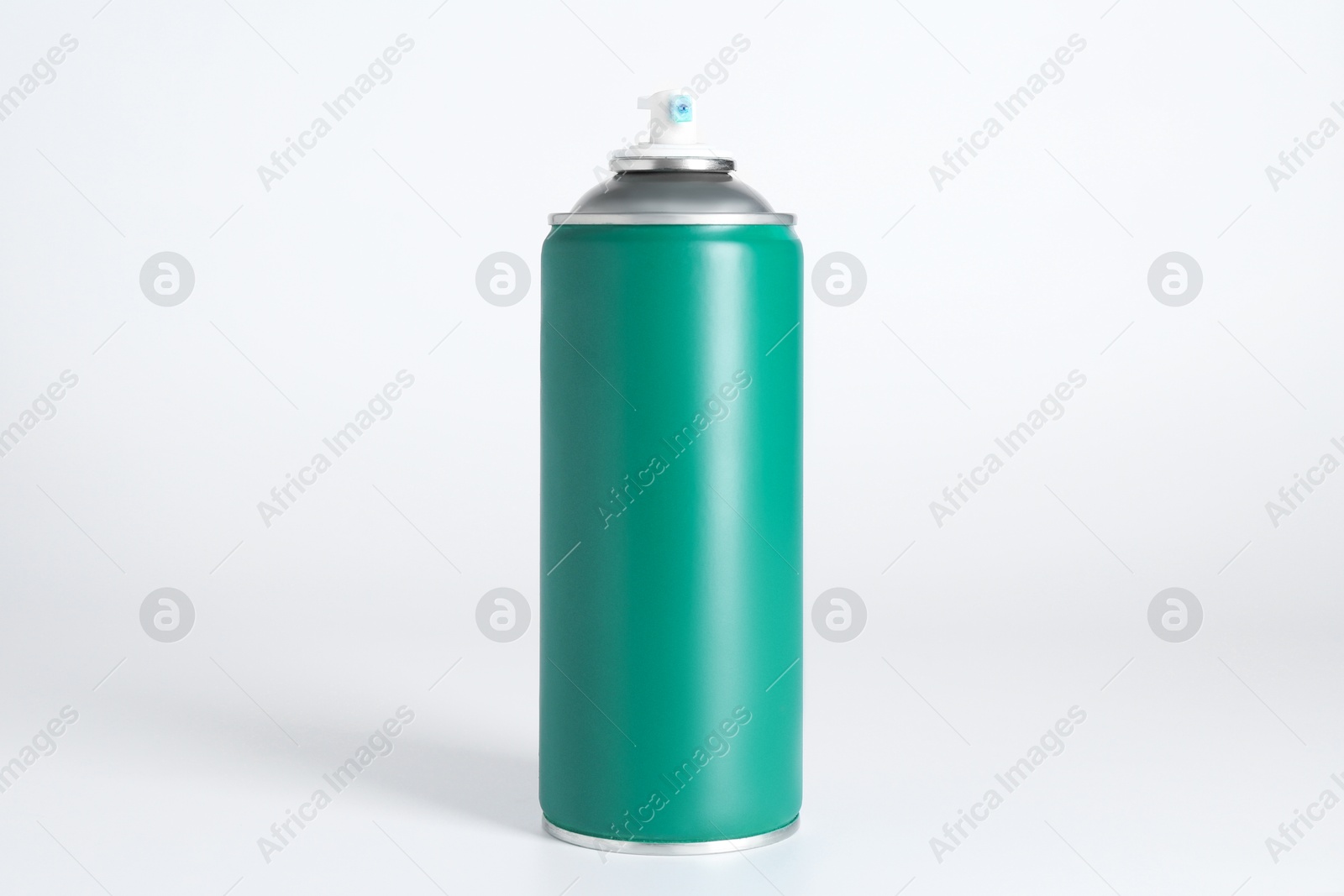 Photo of Can of spray paint on white background