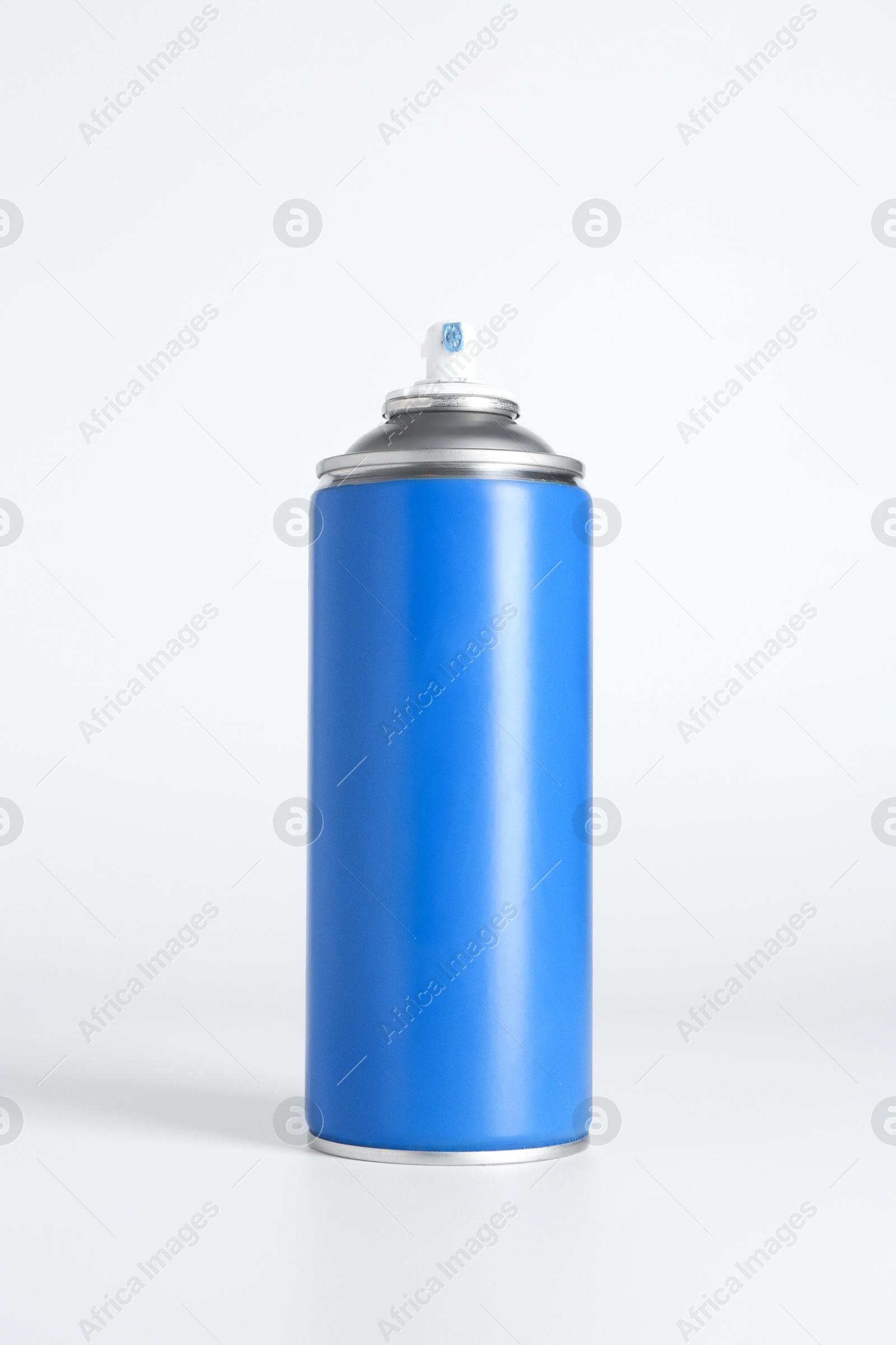 Photo of Can of spray paint on white background