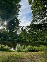 Photo of Picturesque view of canal and trees outdoors